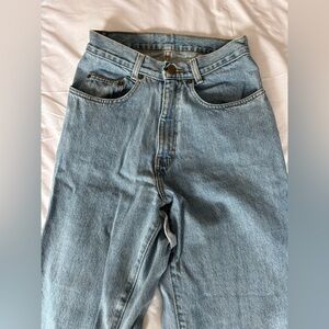 Relaxed Blue Denim Jeans with Worn-In Look